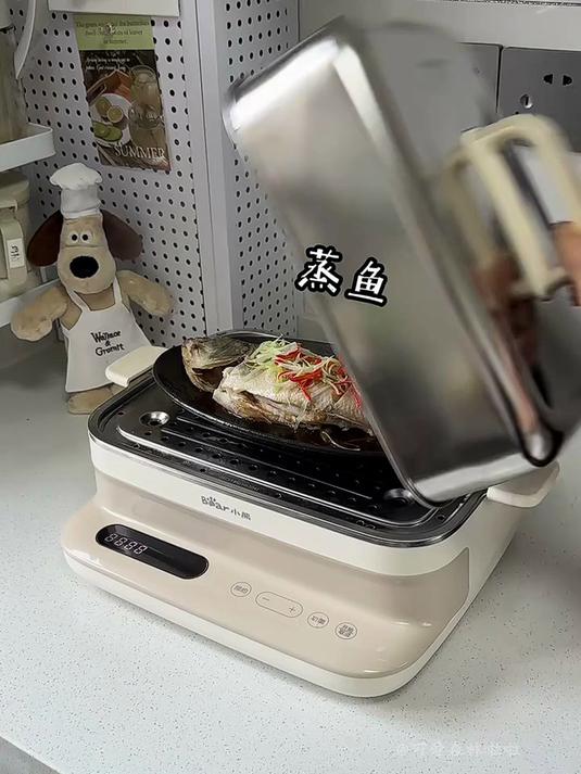「厨房好物」小熊不锈钢电蒸锅,能上蒸下煮