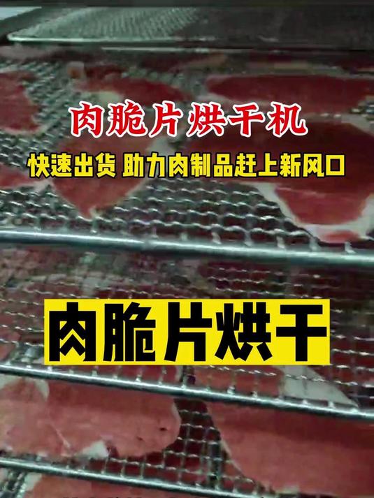 肉片薄脆烘干机-烘干成牛肉脆片,快速出货,助力肉类零食新风口