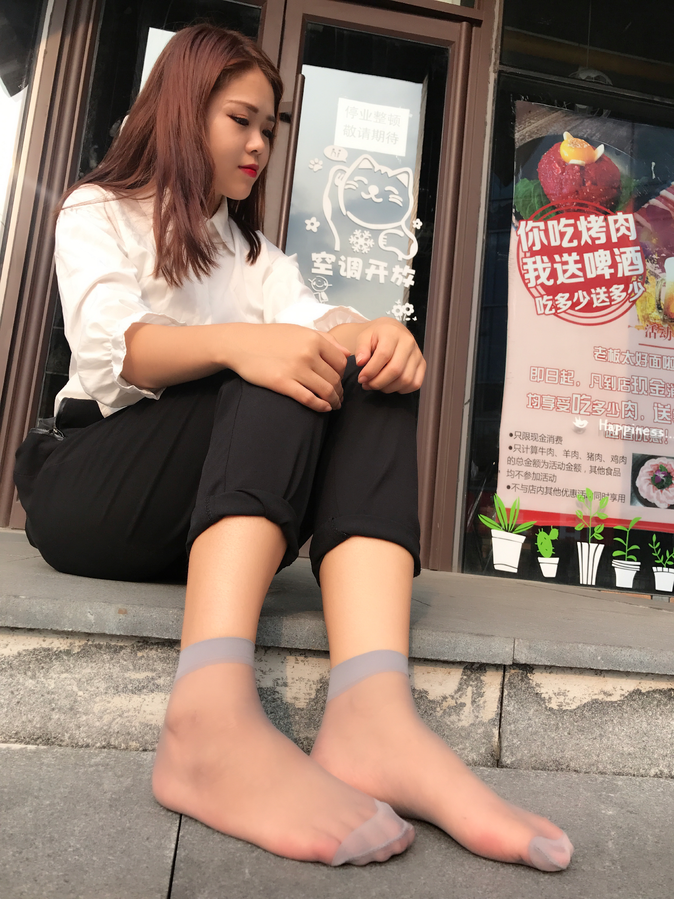 图片[66]-学妹校园寝室短丝系列028期 马欢[190P365M]-六色网