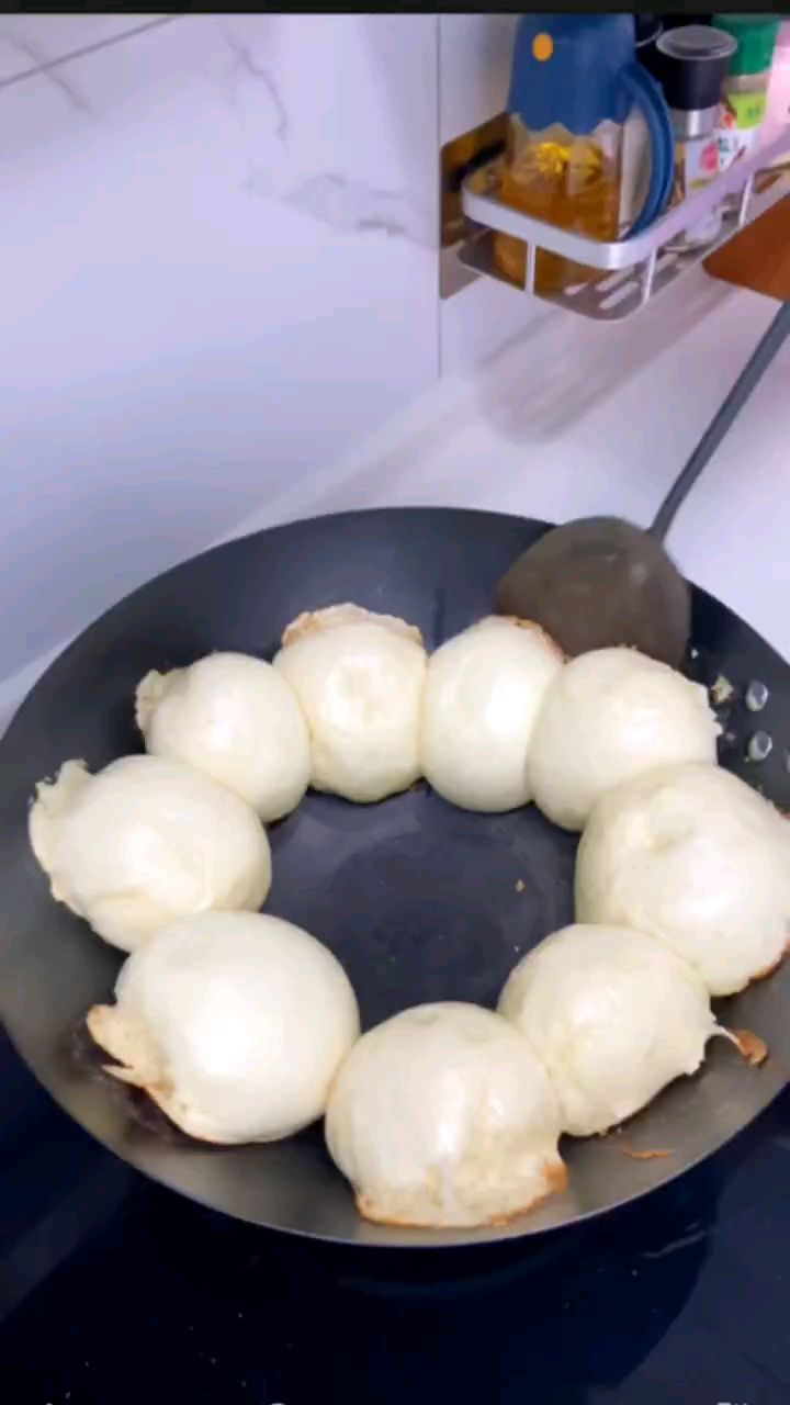 锅贴馒头太香了