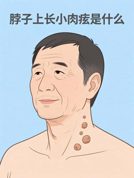 脖子上长小肉疣是什么 #健康扬帆季#
