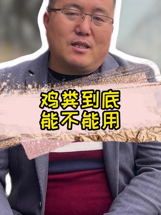 鸡粪到底能不能用