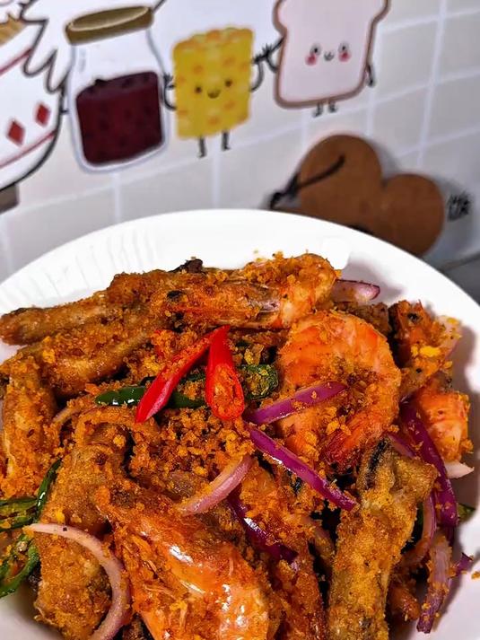 避风塘鸡翅虾看一遍就能学会