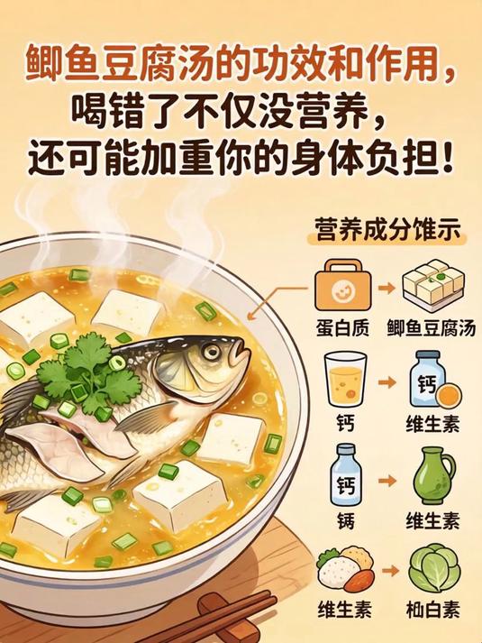 鲫鱼豆腐汤的功效和作用，喝错了不仅没营养，还可能加重你的身体负担！