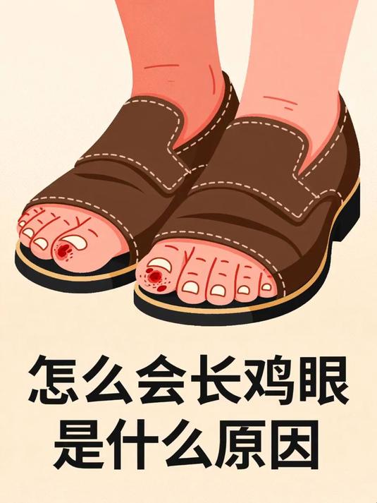 怎么会长鸡眼是什么原因 #健康扬帆季#