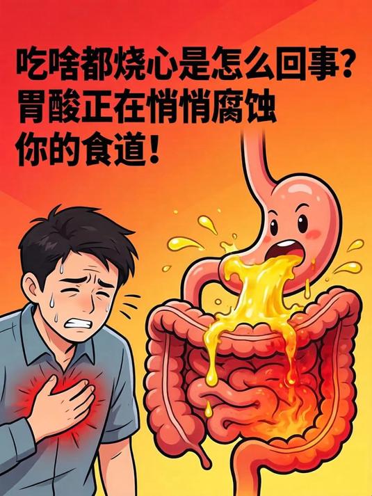 吃啥都烧心是怎么回事?胃酸正在悄悄腐蚀你的食道!