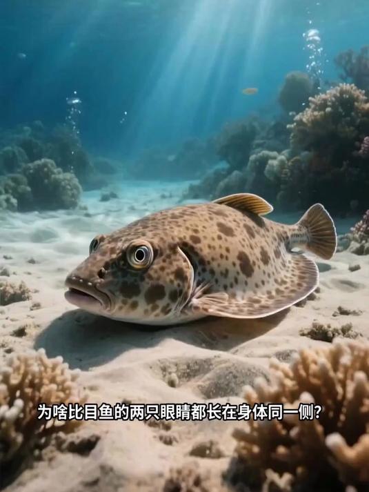 为什么比目鱼的两只眼睛长在同一侧？
