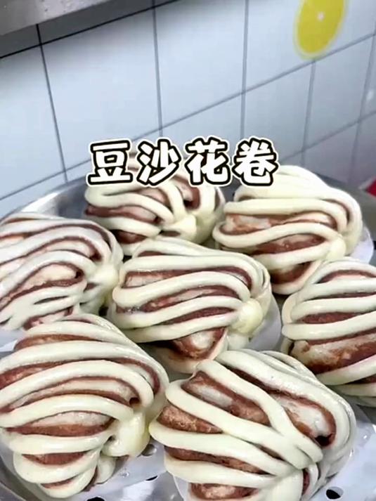 豆沙花卷的做法