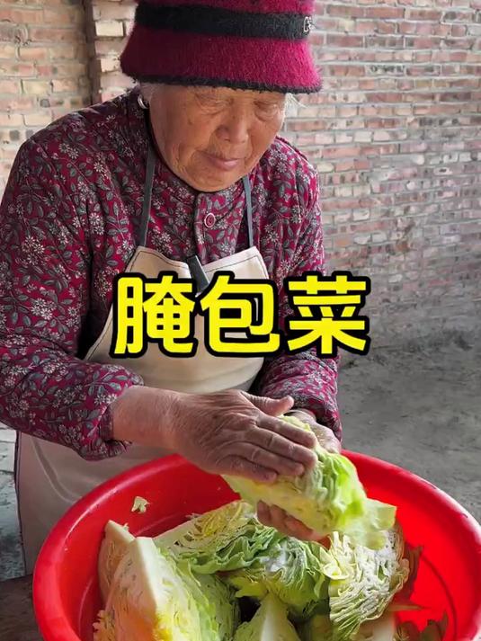 俺奶今天腌包菜,酸辣脆爽超下饭