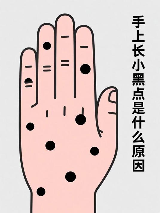 手上长小黑点是什么原因 #健康扬帆季#