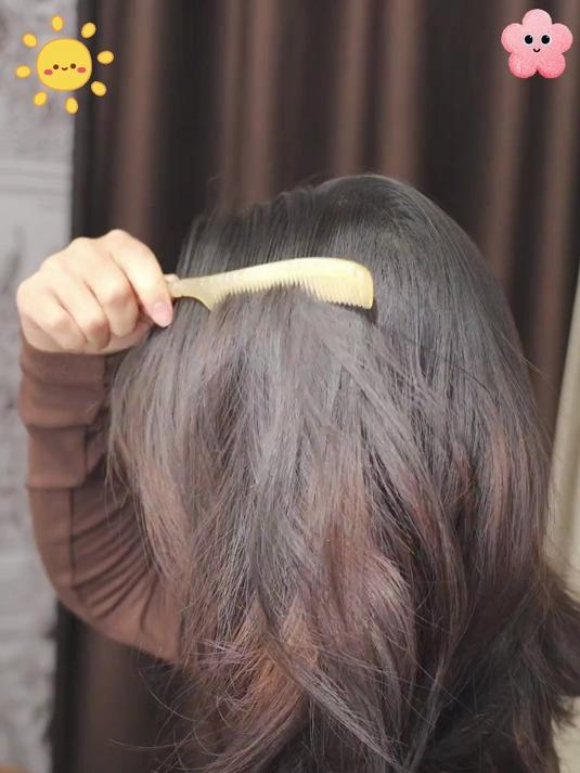 加厚羊角梳来啦!顺发无静电,贴合头部超舒服