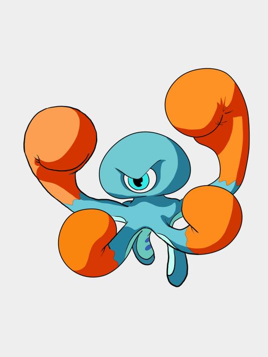 不同人画的神奇艾比蛮拳章鱼