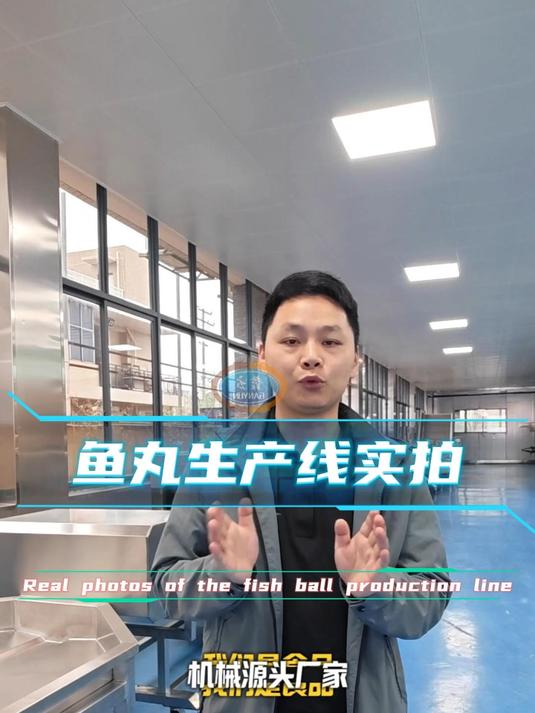 全套智能化鱼丸生产加工线实拍,智能化鱼丸加工流水线设备#鱼丸加工设备#鱼丸流水线#鱼丸机器
