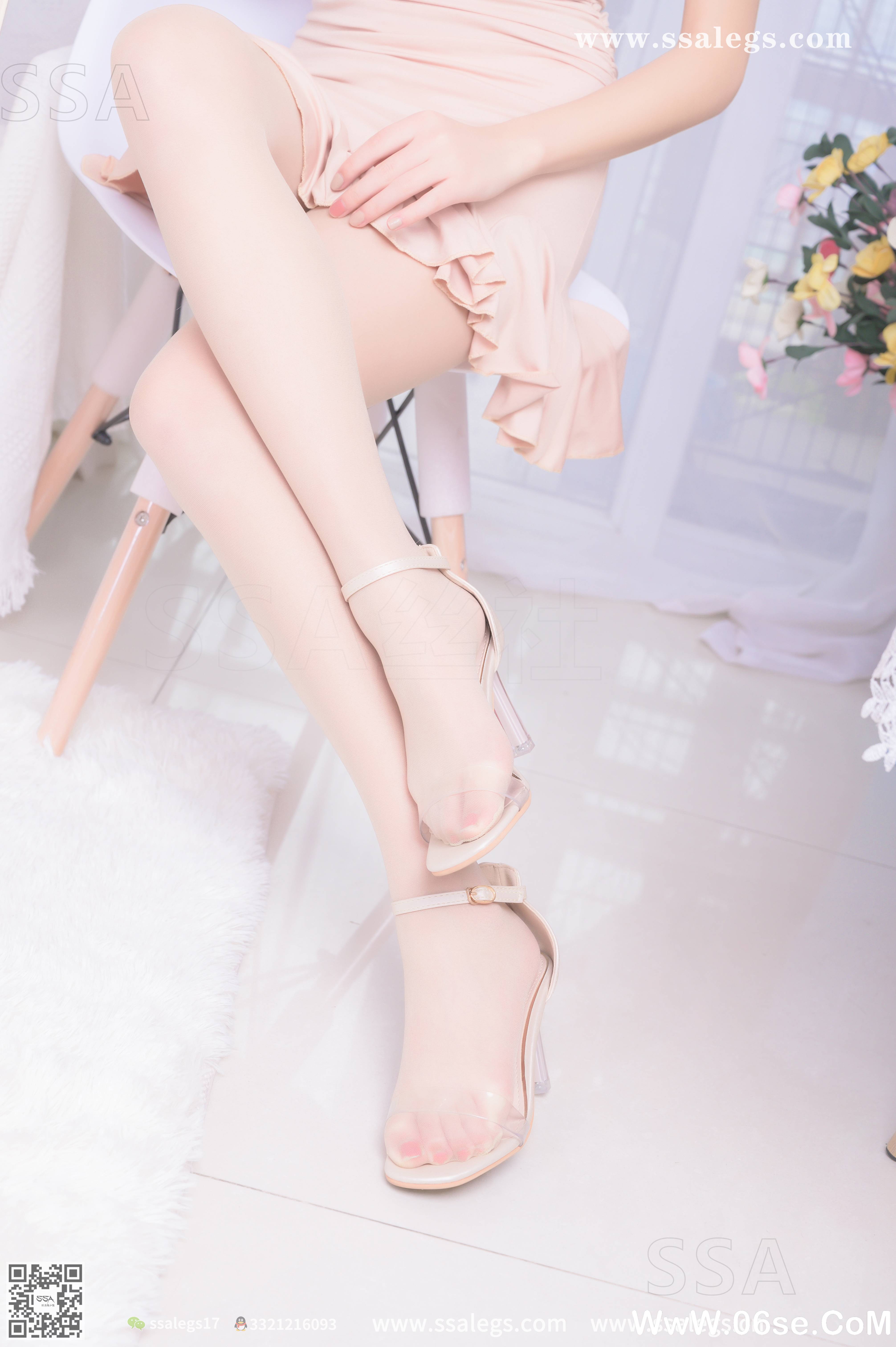 图片[18]-[SSA丝社] NO.340 素素画师少女的透明高跟鞋肉丝袜(上)[153P1.43G]-六色网