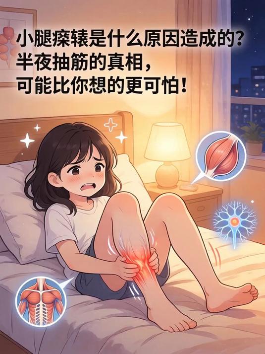 小腿痉挛是什么原因造成的？半夜抽筋的真相，可能比你想的更可怕！