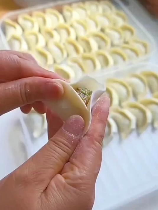 手工水饺新包法
