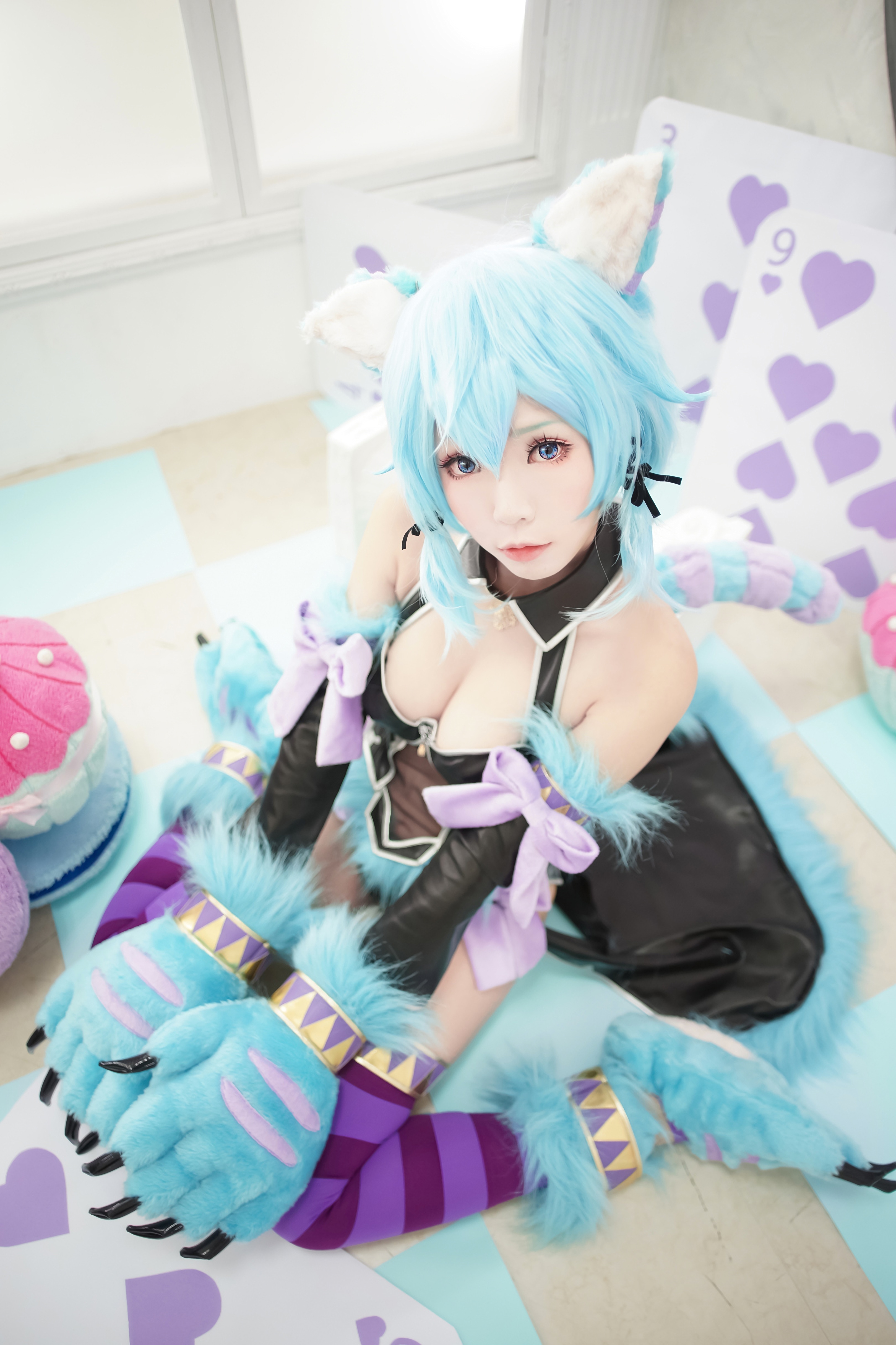 Ely_eee(ElyEE子) NO.062 — 诗乃扑克猫[31P50M]-六色网