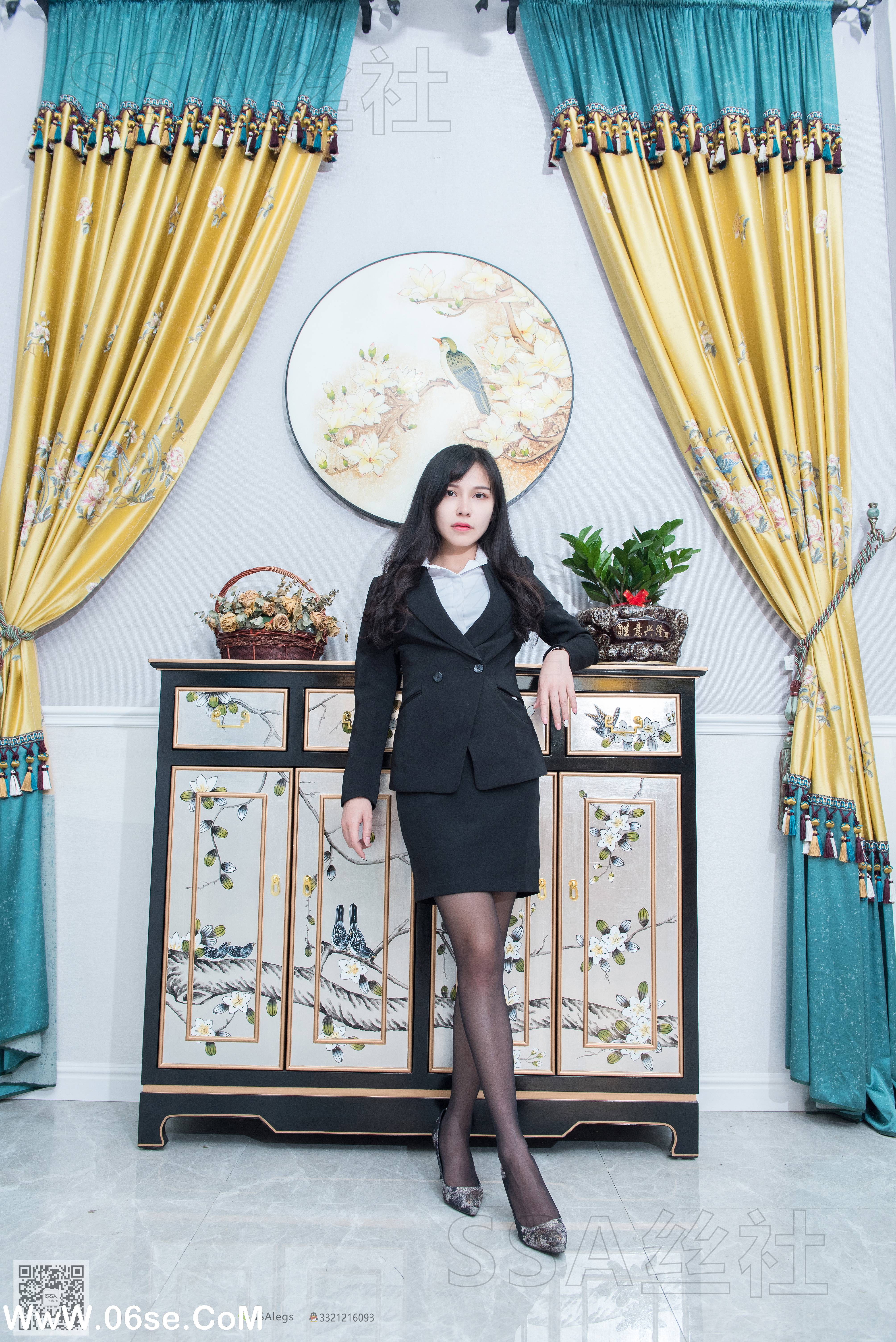 图片[3]-[SSA丝社] NO.070 雪梨 窗帘店前台[120P2.11G]-六色网
