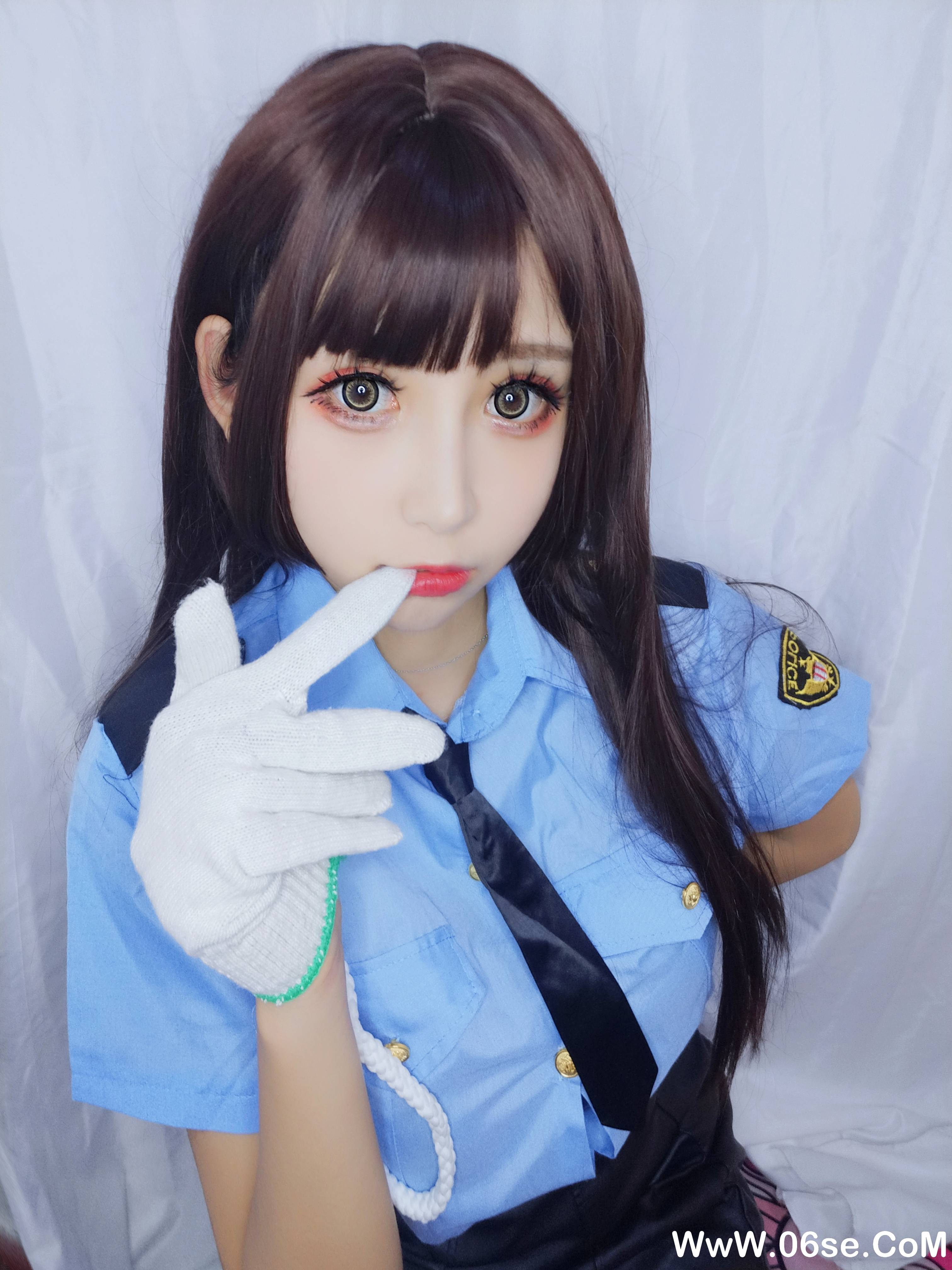 图片[6]-黑米粥 NO.009 –  蓝色制服 [15P+1V112M]-六色网