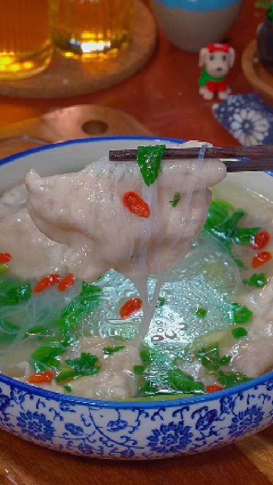 滑肉汤的做法