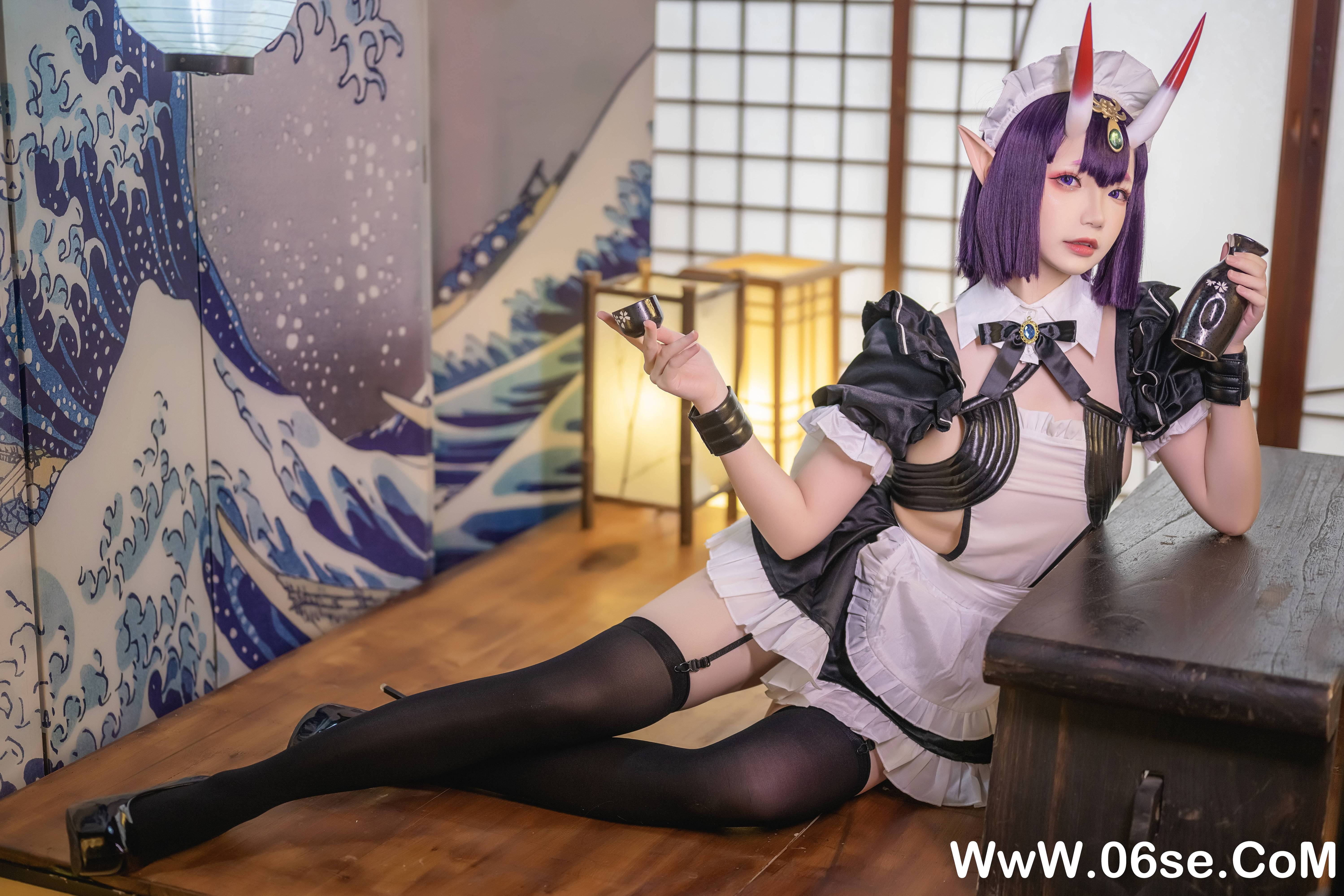 图片[10]-Cos小姐姐雪琪 NO.148 — 酒吞童子女仆[62P+13V1.44G]-六色网