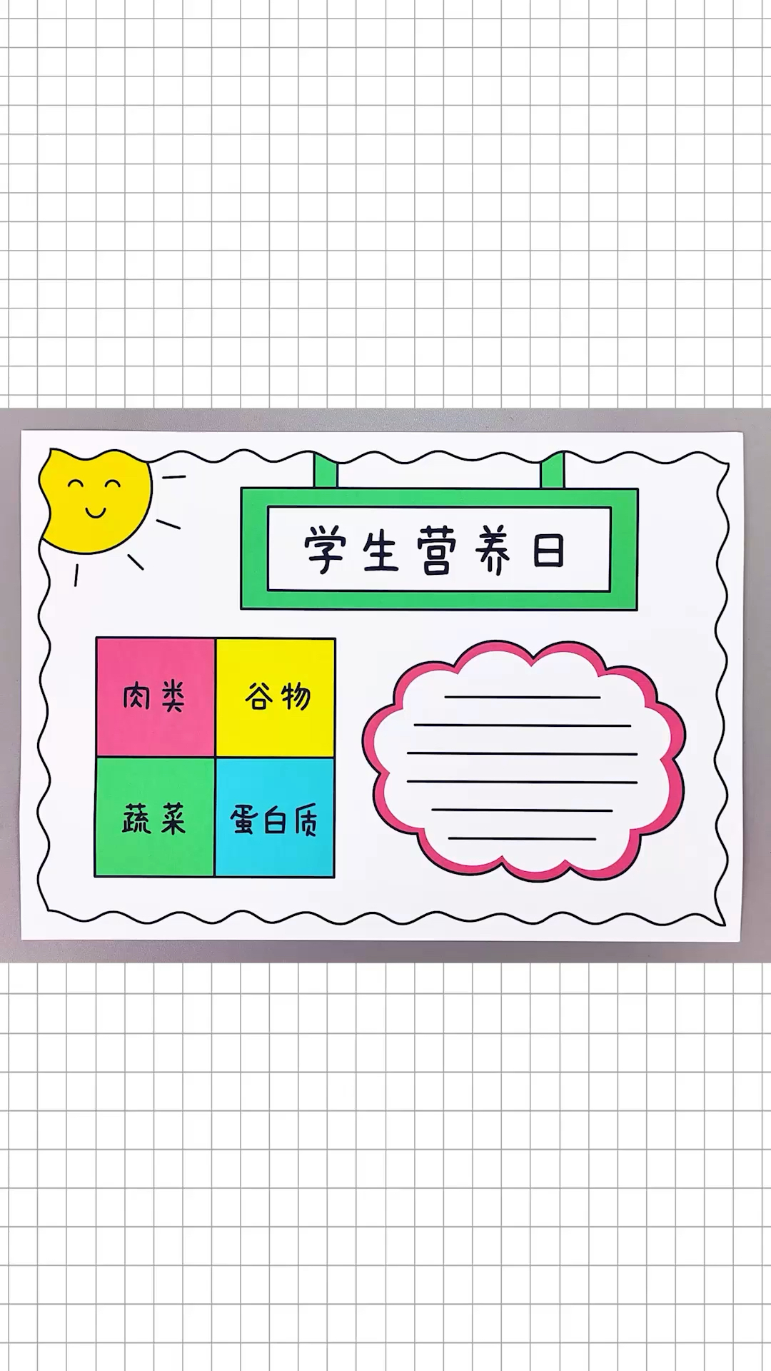 中国学生营养日手抄报,简单又好看的手抄报!