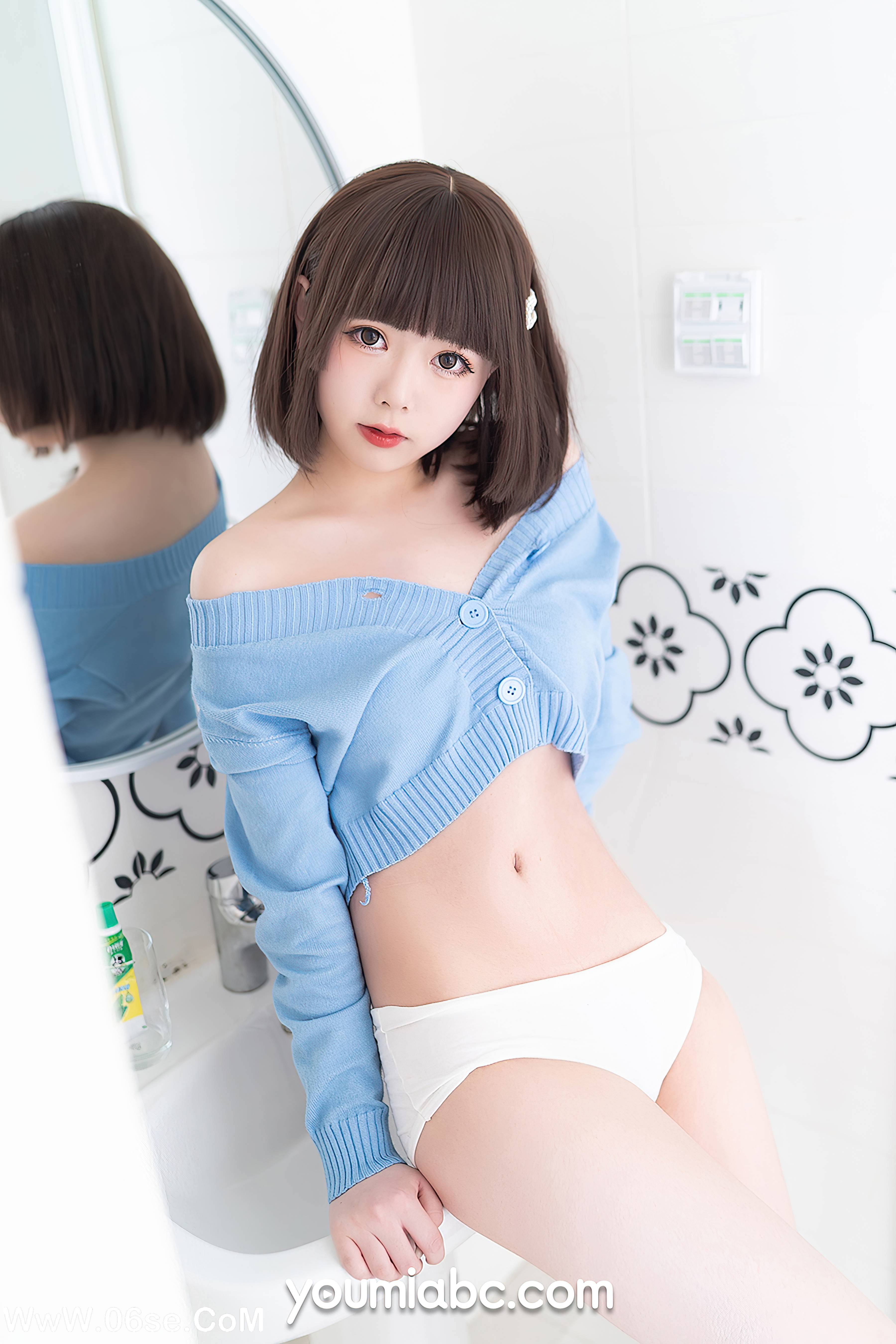 图片[9]-[YouMi尤蜜] 2020.11.30 薄荷蓝之夏 向小圆[34+1P511M]-六色网