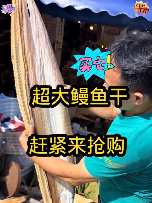 鳗鱼干晒好了个大肉肥喜欢的朋友抓紧来吧