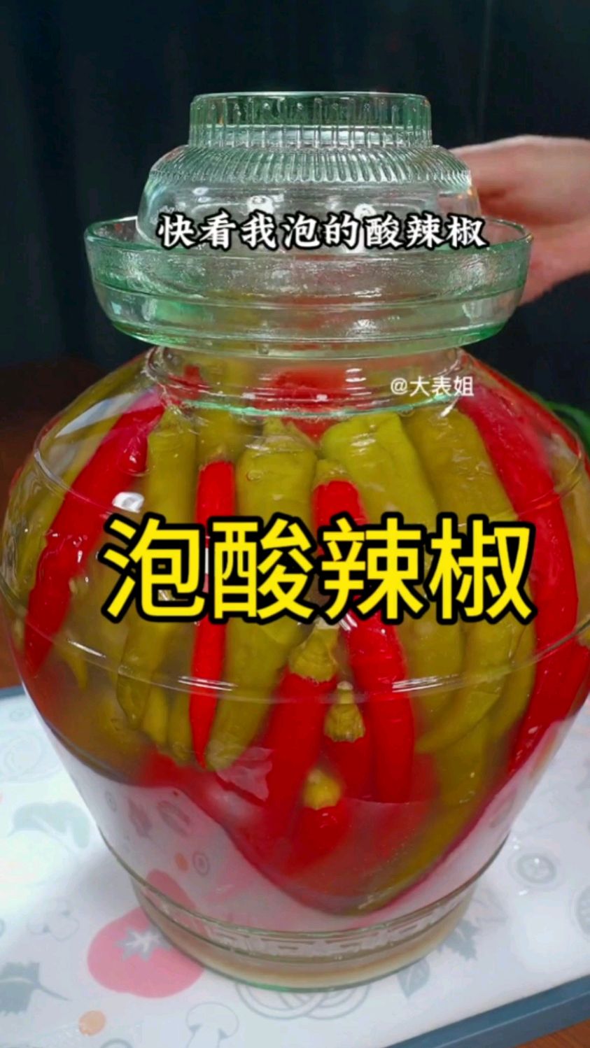 快看我泡的酸辣椒,酸味正宗,色泽鲜亮,又脆又香,就是太费米饭了