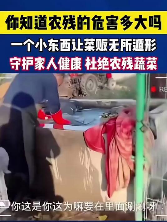 菜市场上买了这么多年的菜,蔬果灯一照,有没有农残科技全现形!