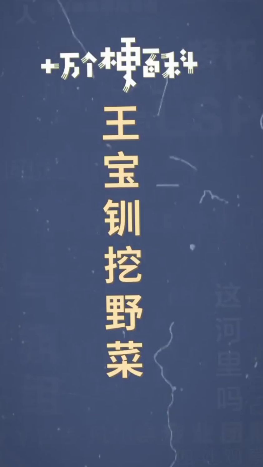 火遍全网王宝钏挖野菜是什么梗?
