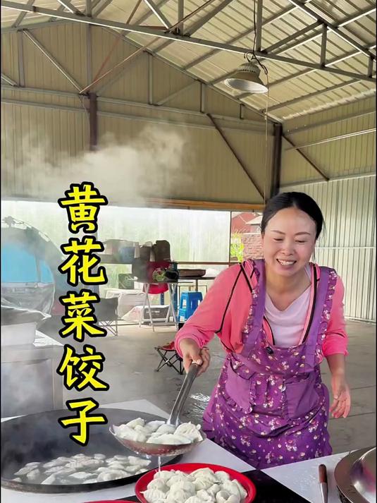 万物皆可包的东北 黄花菜馅饺子当然很鲜美