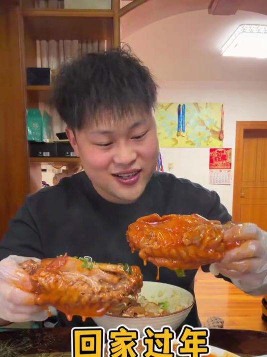 回家过年真的太爽了！每天都可以吃到妈妈做的饭菜