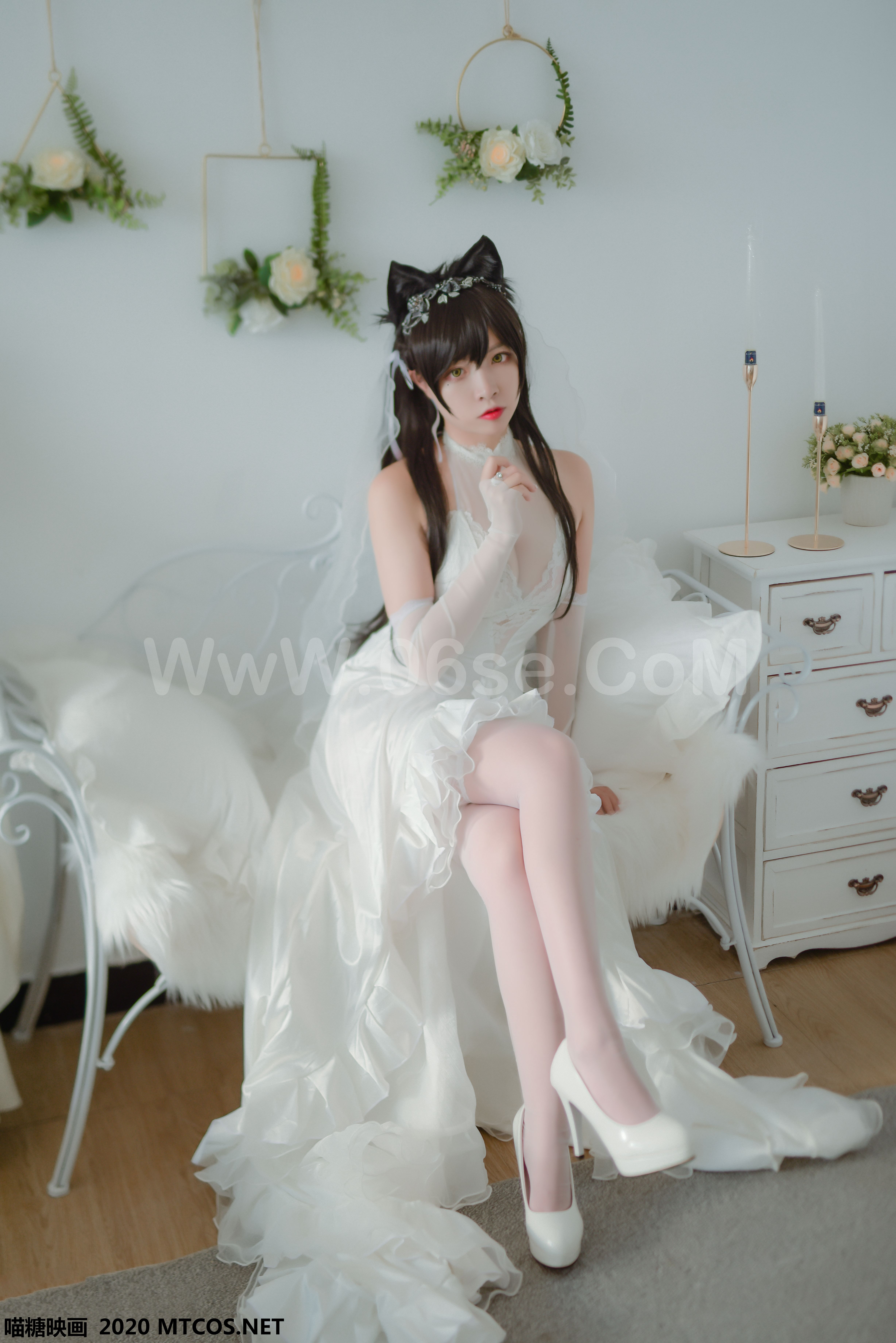 图片[40]-[MTCos] 喵糖映画 Vol.100 二佐Nisa 婚纱爱宕-六色网