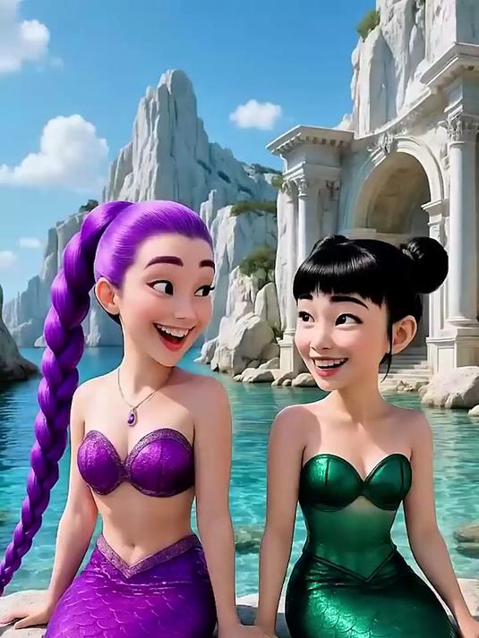 倒霉的男子变成了美人鱼