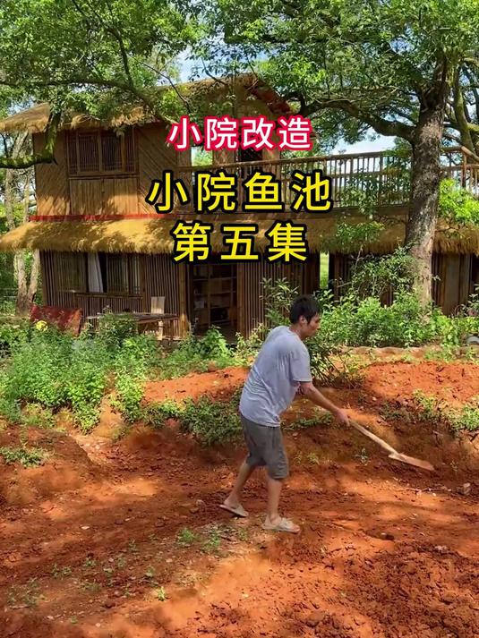 农村有美院和鱼池,大概是所有人的梦吧