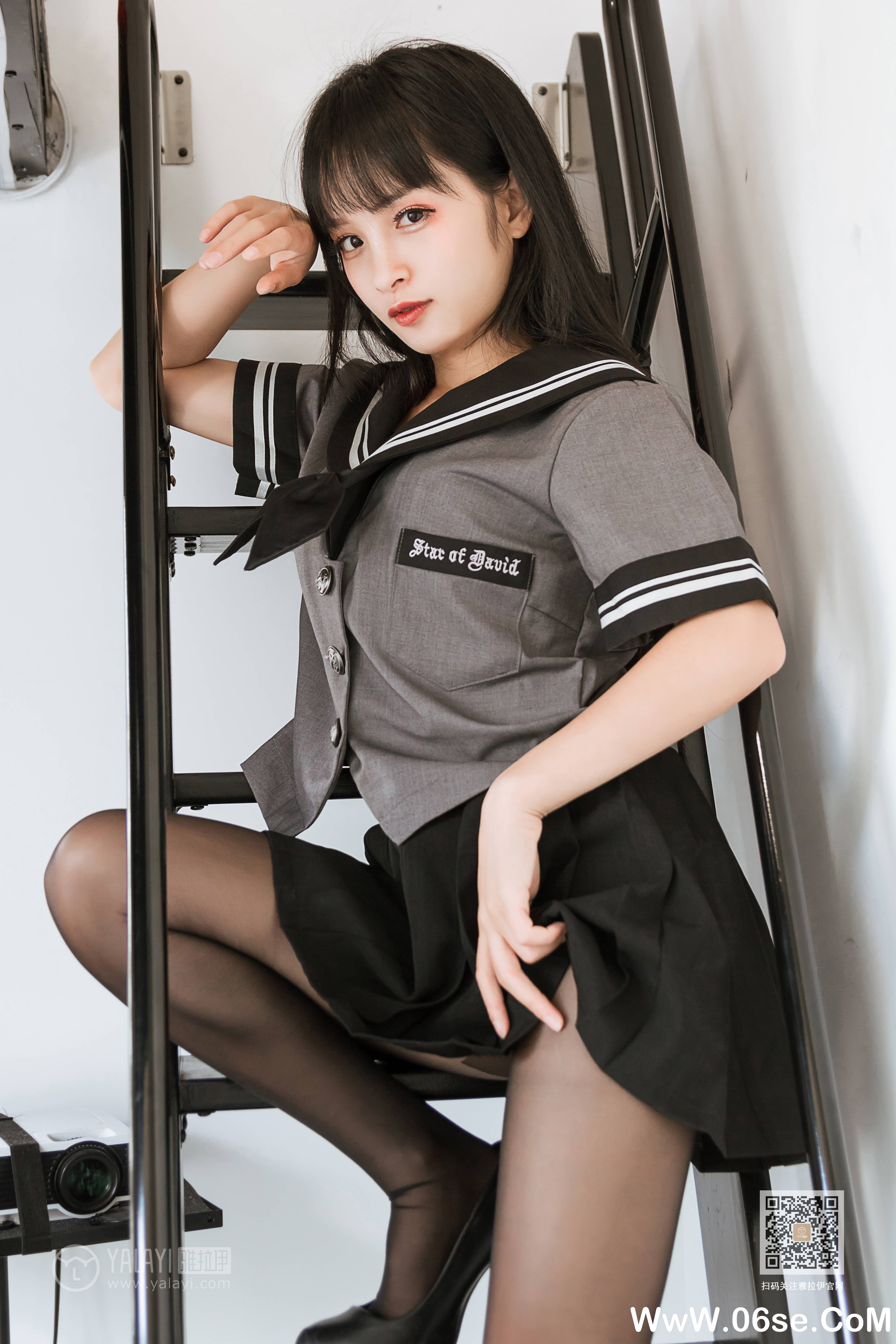图片[7]-[YALAYI雅拉伊] 2020.04.10 NO.600 艾丽《疯狂的jk学妹》[42P+1P379M]-六色网