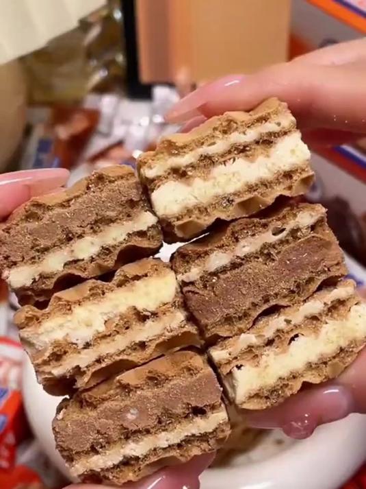 嘉顿威化饼干,酥酥脆脆夹心微甜不腻!真的巨好吃