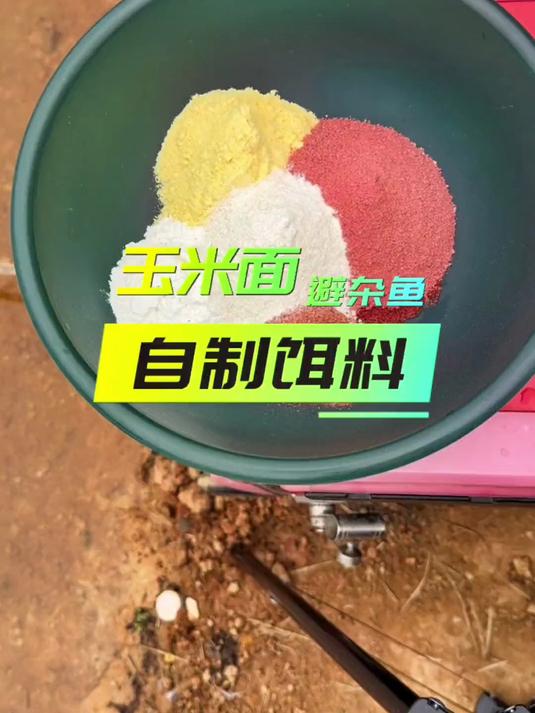 温度越来越高，小杂鱼太闹心情。试试自制的玉米面粉饵料。能有效的避免小杂鱼#钓鱼技巧#