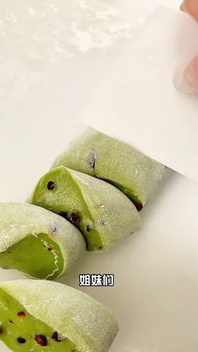 抹茶红豆麻薯这样做