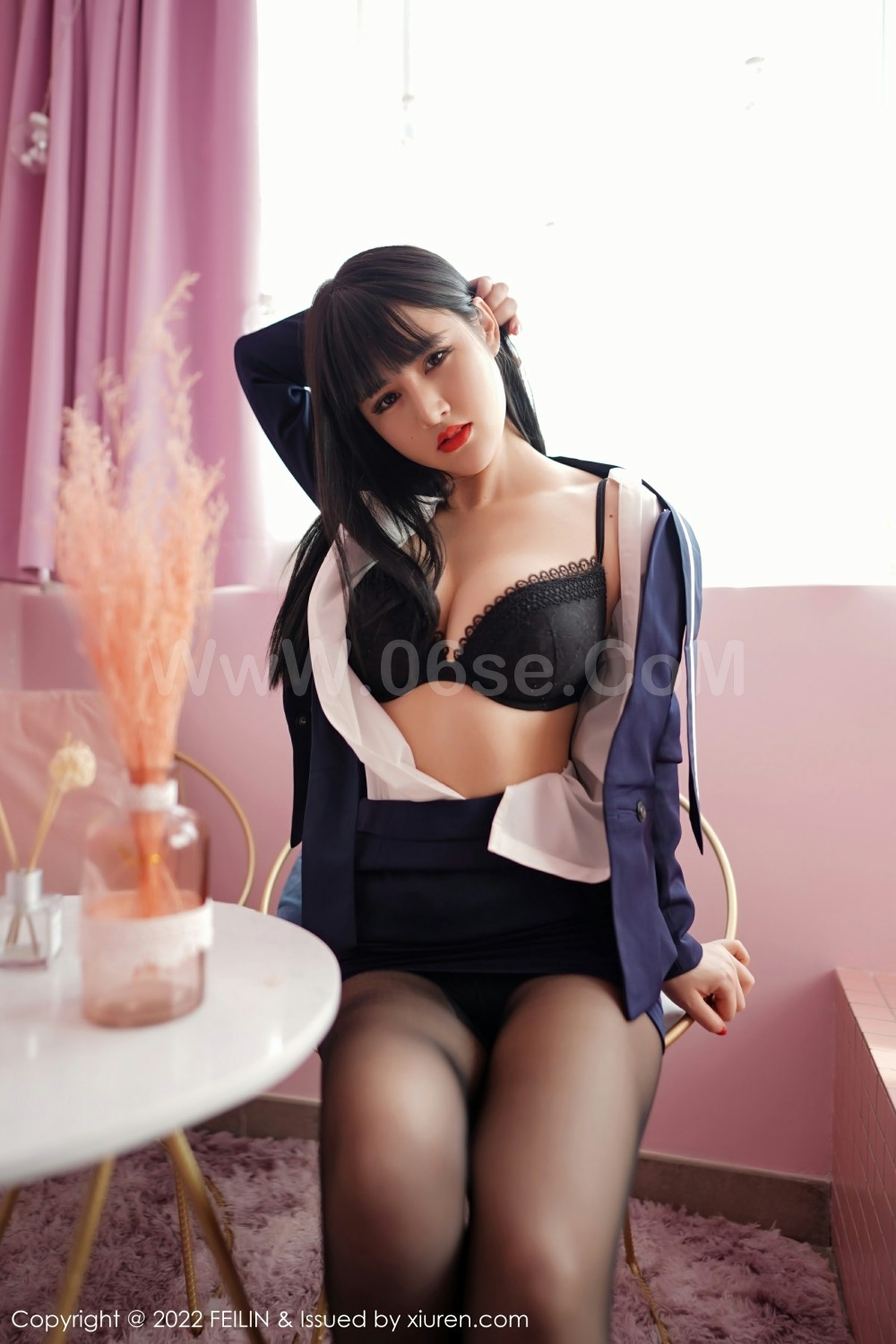 图片[21]-[FEILIN嗲囡囡] VOL.432 诗诗kiki 制服诱惑-六色网