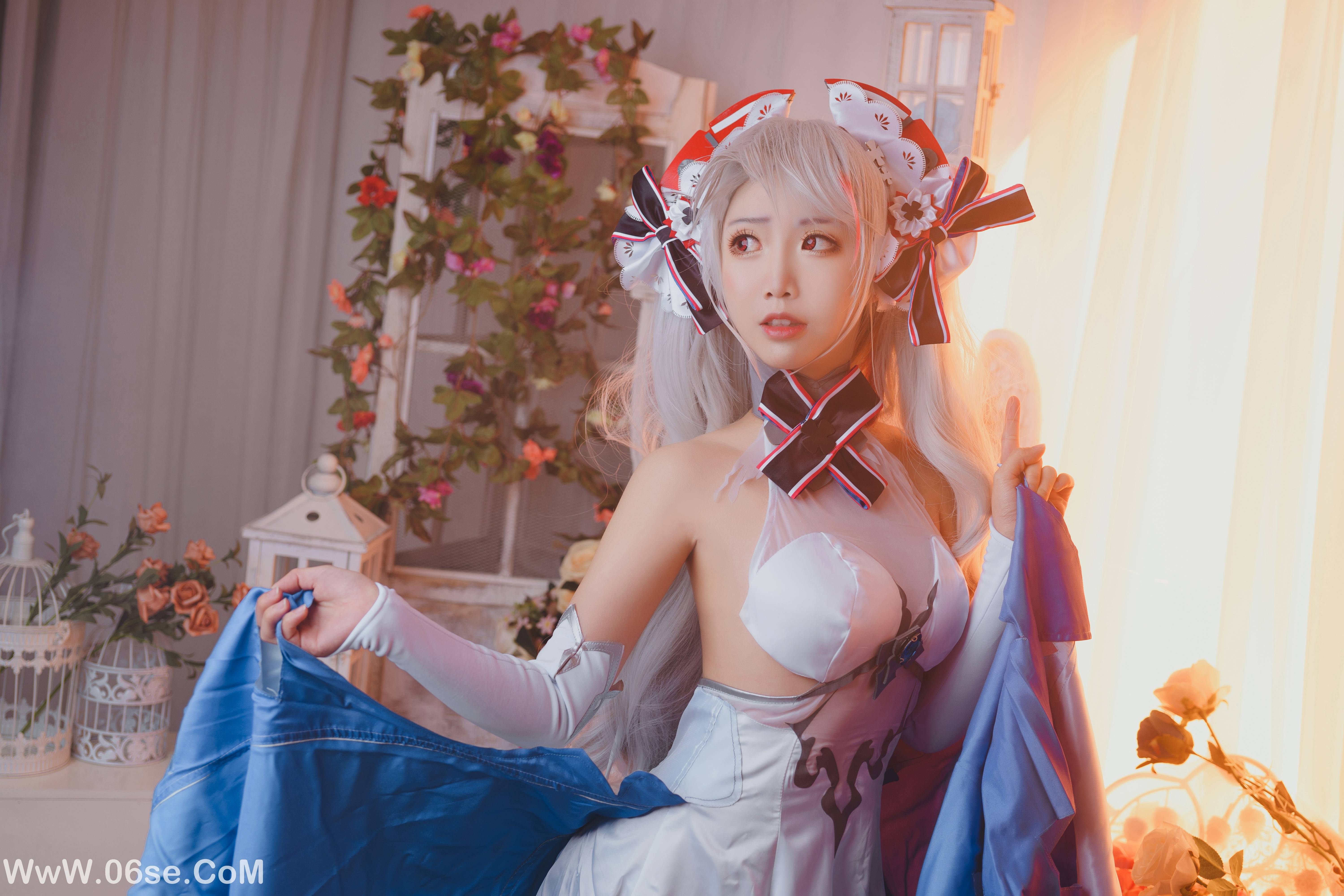 图片[22]-Coser面饼仙儿 NO.012 – 欧根花嫁[22P217M]-六色网