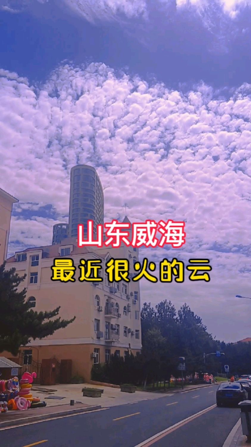最近火遍威海的“鱼鳞云”,真是好美!
