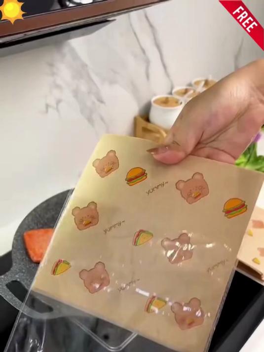 露营早餐三明治包装纸袋防油水家用汉堡烘焙吐司三文治纸袋