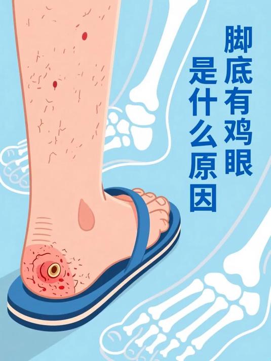 脚底有鸡眼是什么原因 #健康扬帆季#