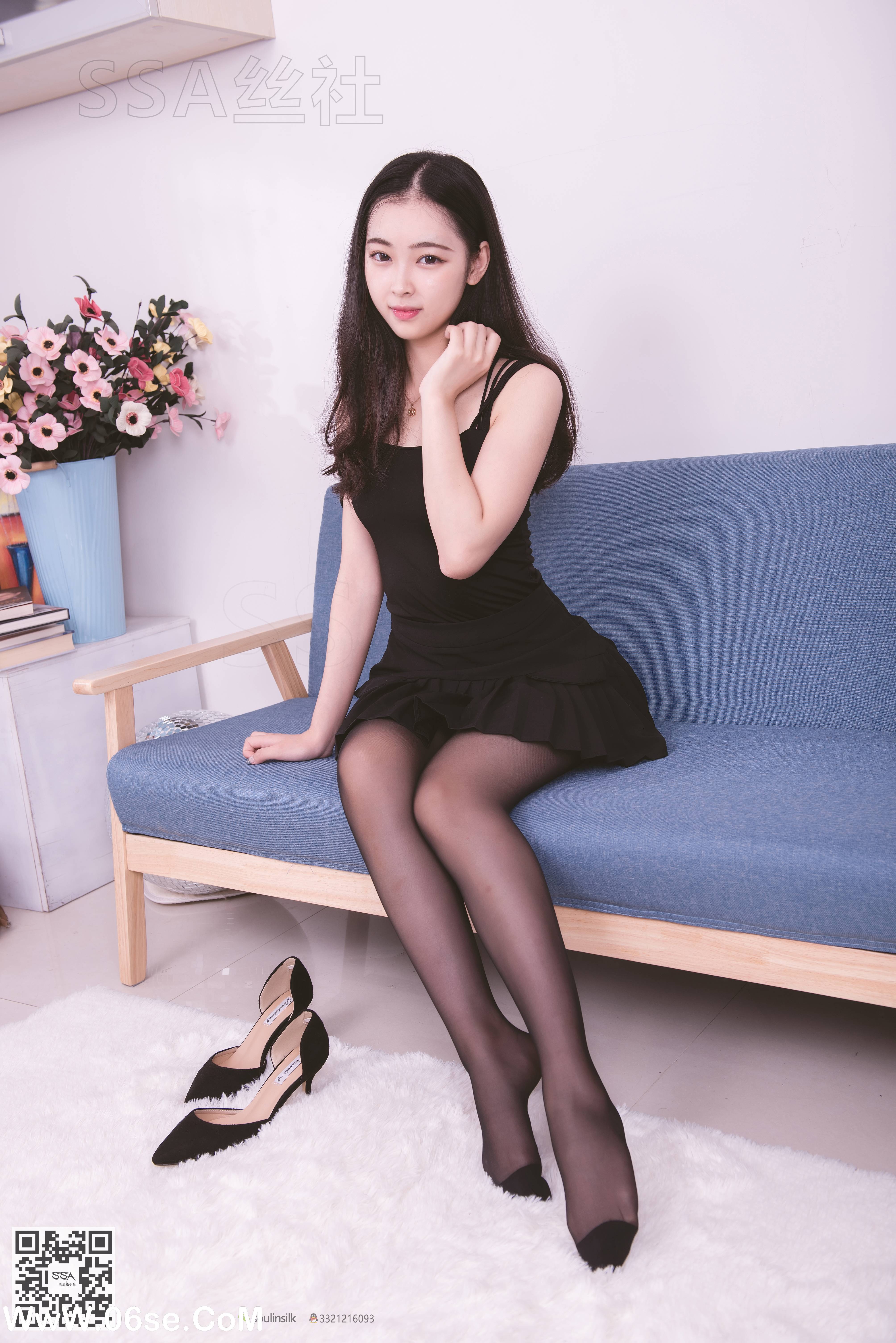 图片[52]-[SSA丝社] NO.122 文娟 无法抵挡的黑色脚尖加固丝袜[129P1.25G]-六色网