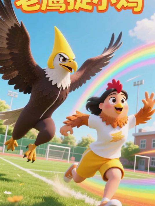 老鹰捉小鸡，瞬间被叼走