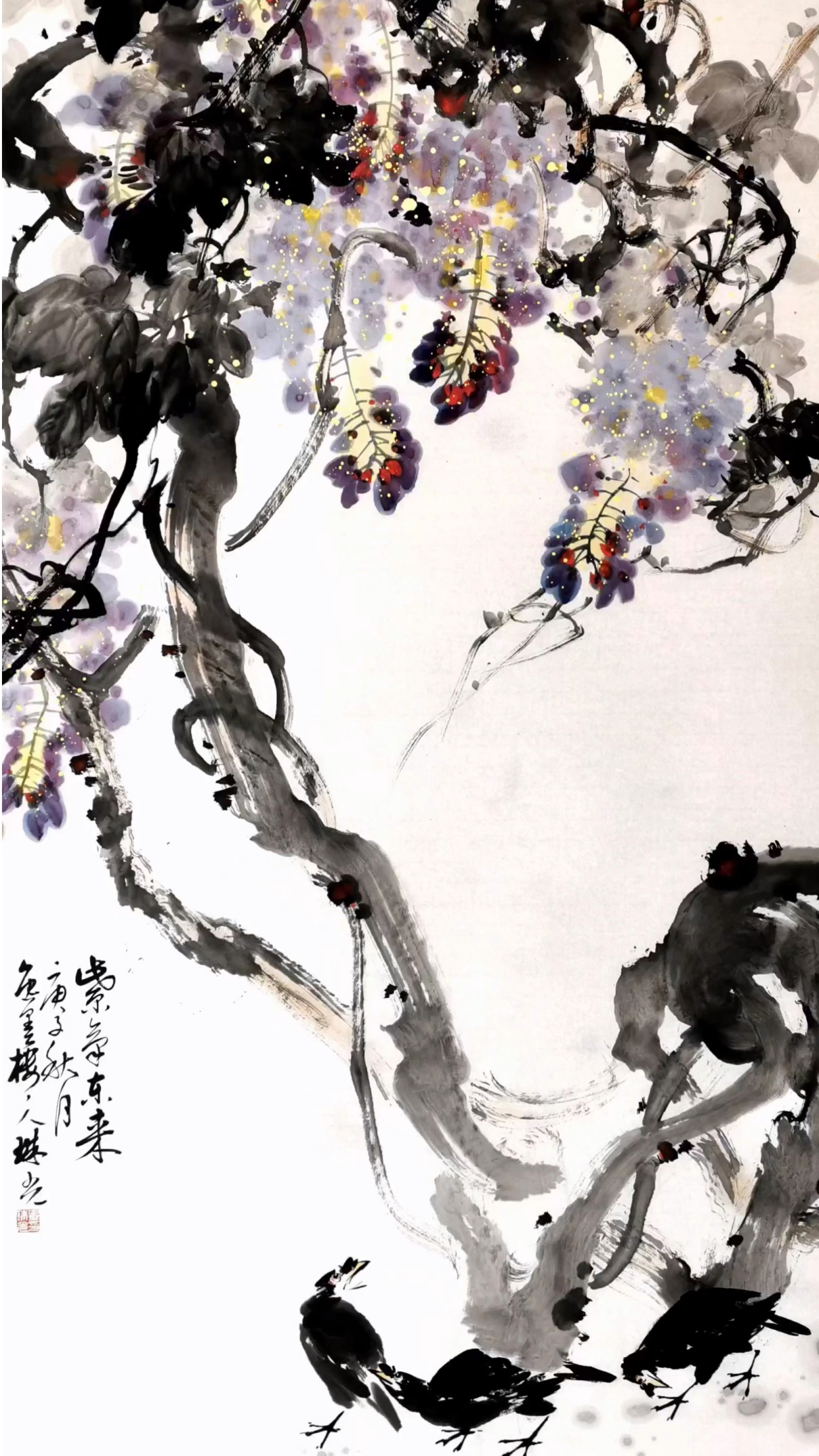 「艺惠藏」著名大写意画家毕珠光花鸟画自然天成,形神兼备、尽显大家风范