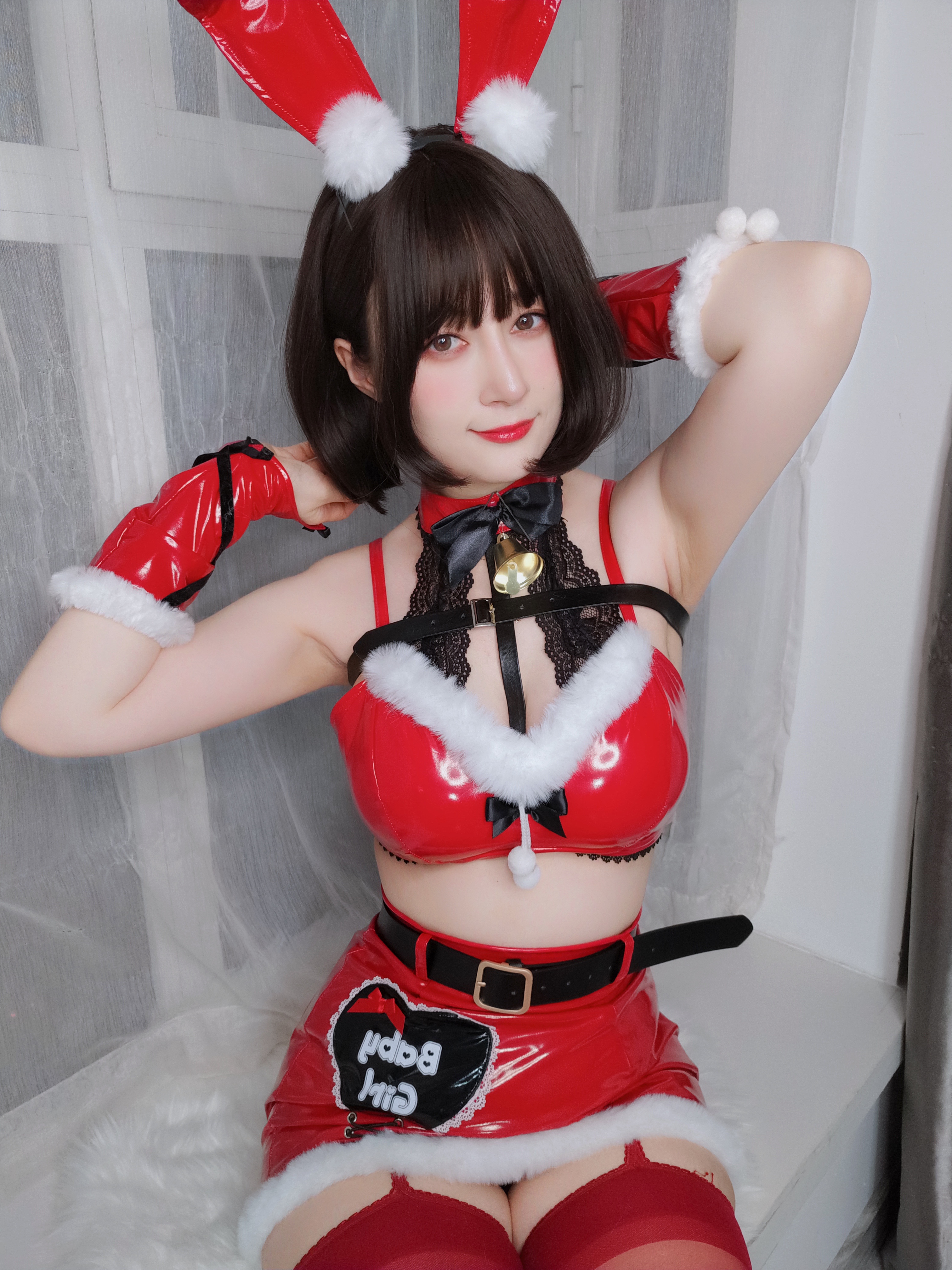 图片[8]-Coser小姐姐白银 NO.160 — Christmas Bunny [50P138M]-六色网