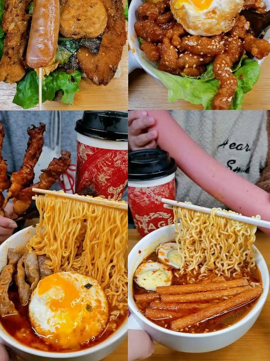 油泼辣子酸汤面 泡面 方便面 酸汤面